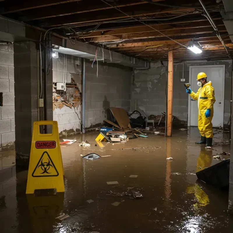 Flooded Basement Electrical Hazard in Round Rock, TX Property